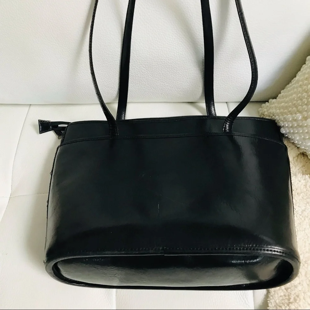 BRIGHTON GENUINE LEATHER STRUCTURED SHOULDER BAG - Picture 4 of 9